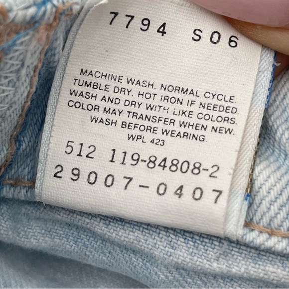 Vintage Little Levi's Orange Tab Jeans Infant/baby 9 mos Unisex 90s Made in USA - Picture 6 of 10